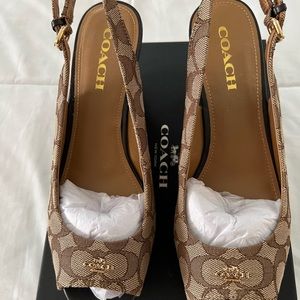 Coach wedges size 10